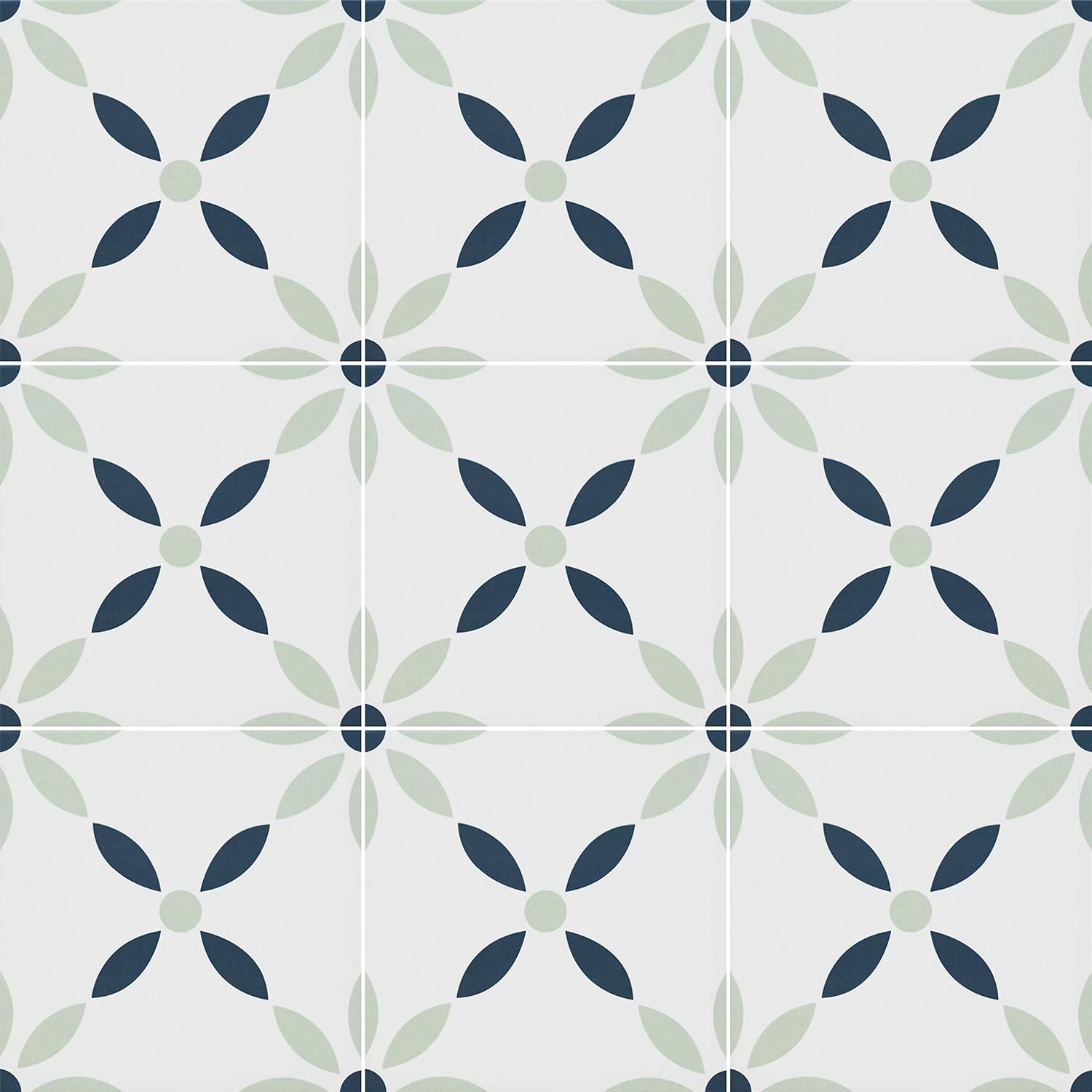 MSI Greta 8x8 in. Encaustic Matte Porcelain Tile – Bathroom, Kitchen Backsplash, Accent Wall, Shower Wall