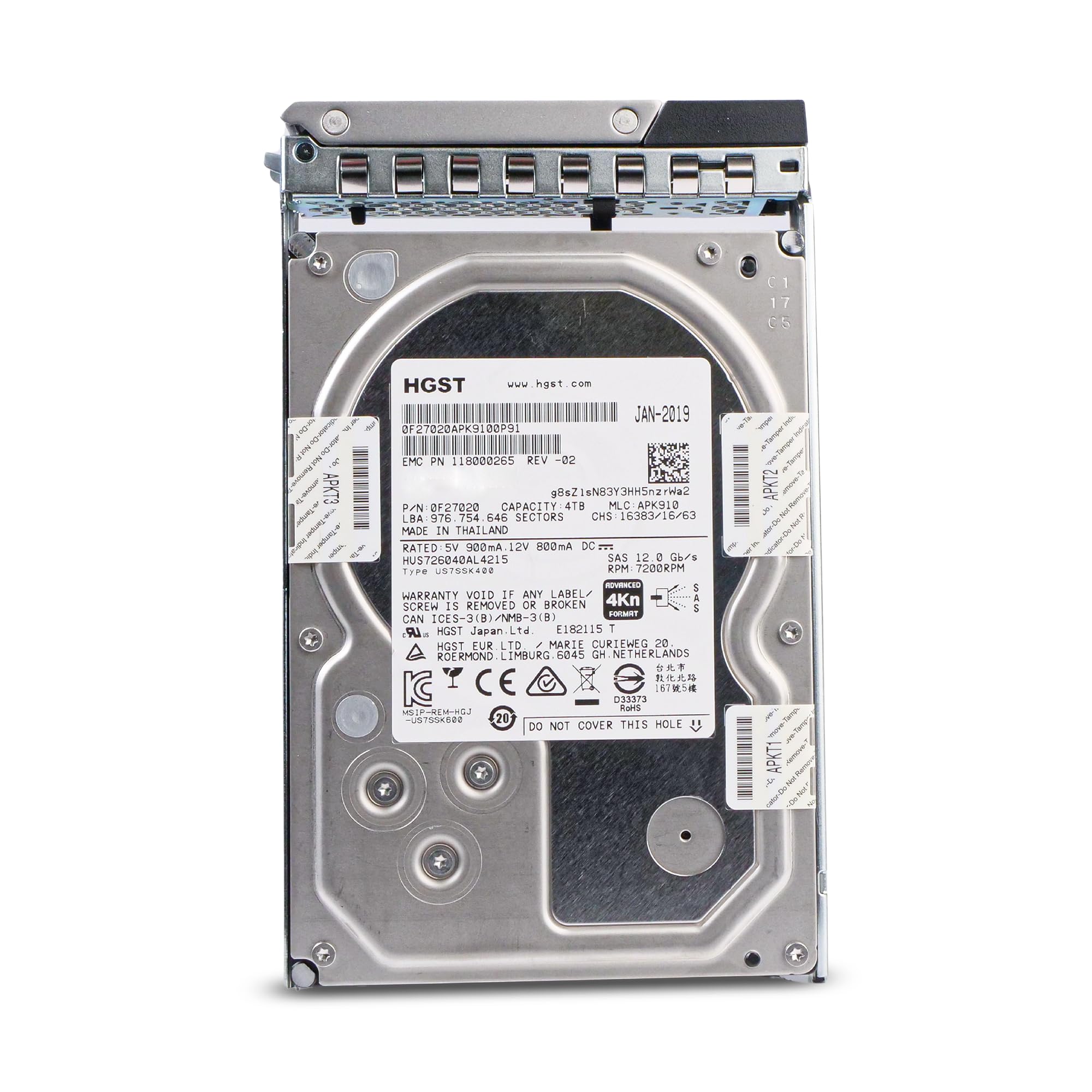Amazon.com: Dell 4TB 7200 RPM SAS 12Gb/s 4Kn 3.5in Enterprise