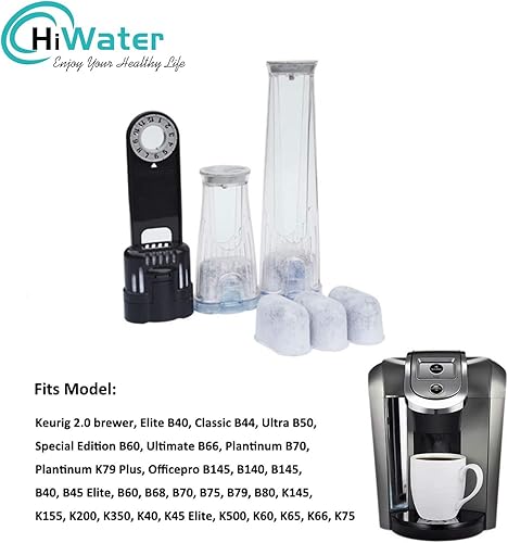 Miniatura 3 de Paquete de 24 filtros de carbón compatibles con Keurig Keurig 2.0 y 1.0 Classic K-Cup Cápsulas Cafetera Filtro de agua