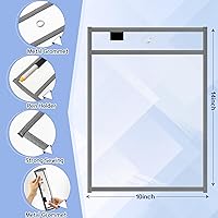 Vista 2 de Seajan 120 bolsillos transparentes de borrado en seco, fundas de plástico para papel, de 14 x 10 pulgadas, reutilizables, soporte para documentos