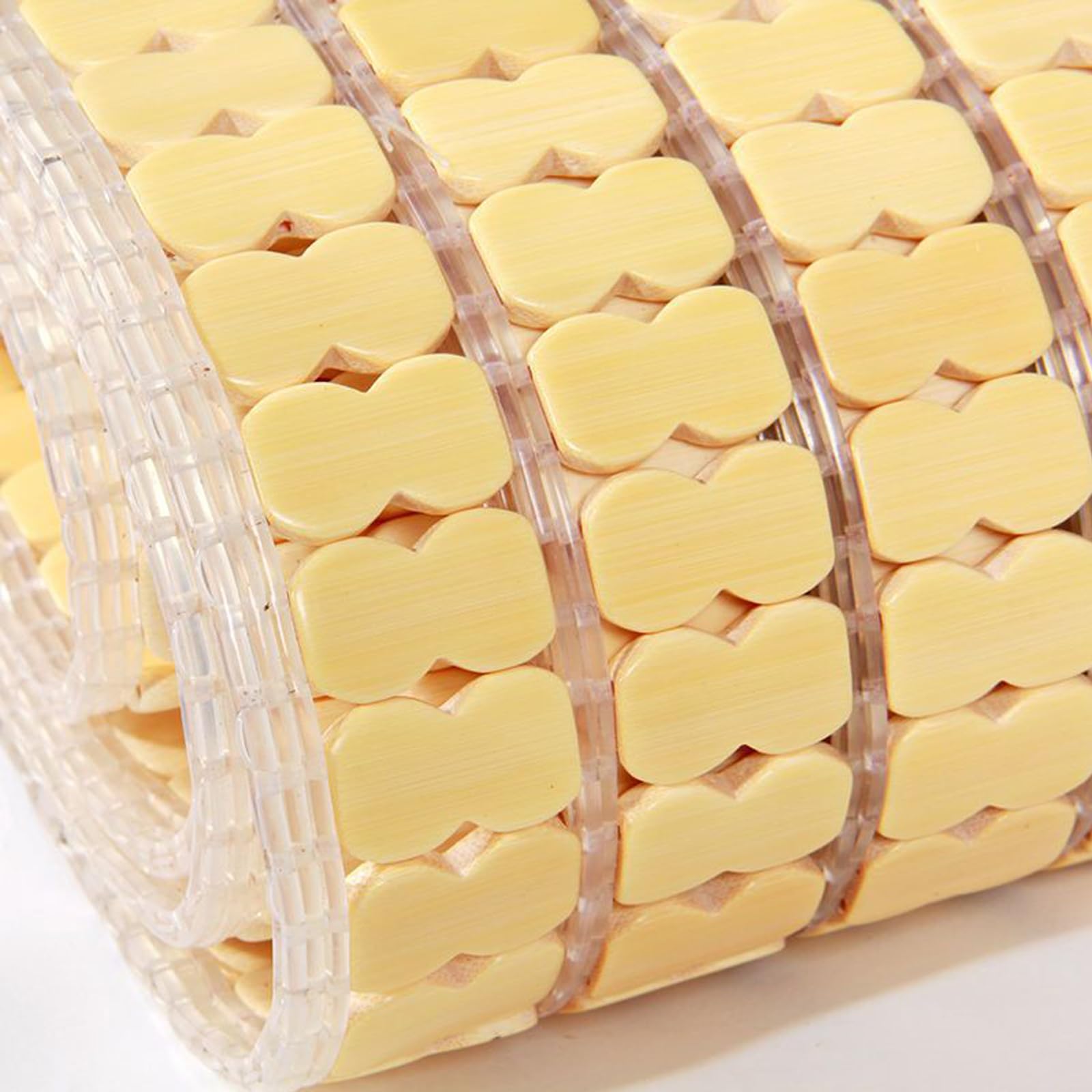 Colchoneta de bambú para Dormir de Verano,Colchoneta de Cama de bambú,Esterilla de Bambú de Mahjong Carbonizada,Estera del Amortiguador de Asiento de bambú,para Sofá,Cama,Silla (150x200cm)