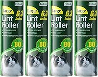 Vista 9 de Rodillos de pelusas para el suelo, extra pegajosos con mango largo retráctil, removedor de pelo grande para gatos y perros, ropa de lavandería