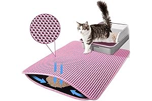 Extra Large Honeycomb Double Layer Amazingly Cat Litter Trapping Mat