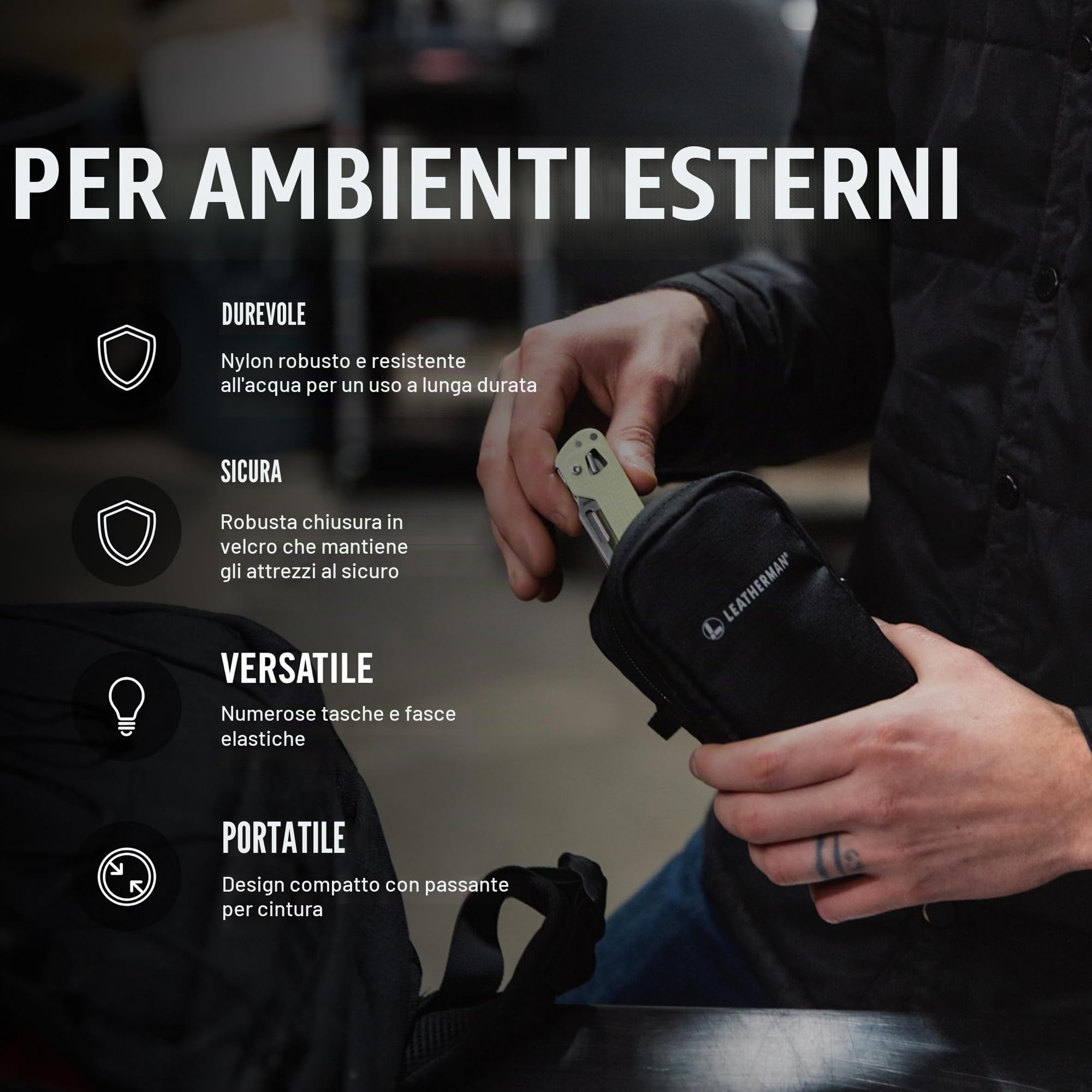 Leatherman Tool Pouch - Soluzione versatile per il trasporto di utensili multipli