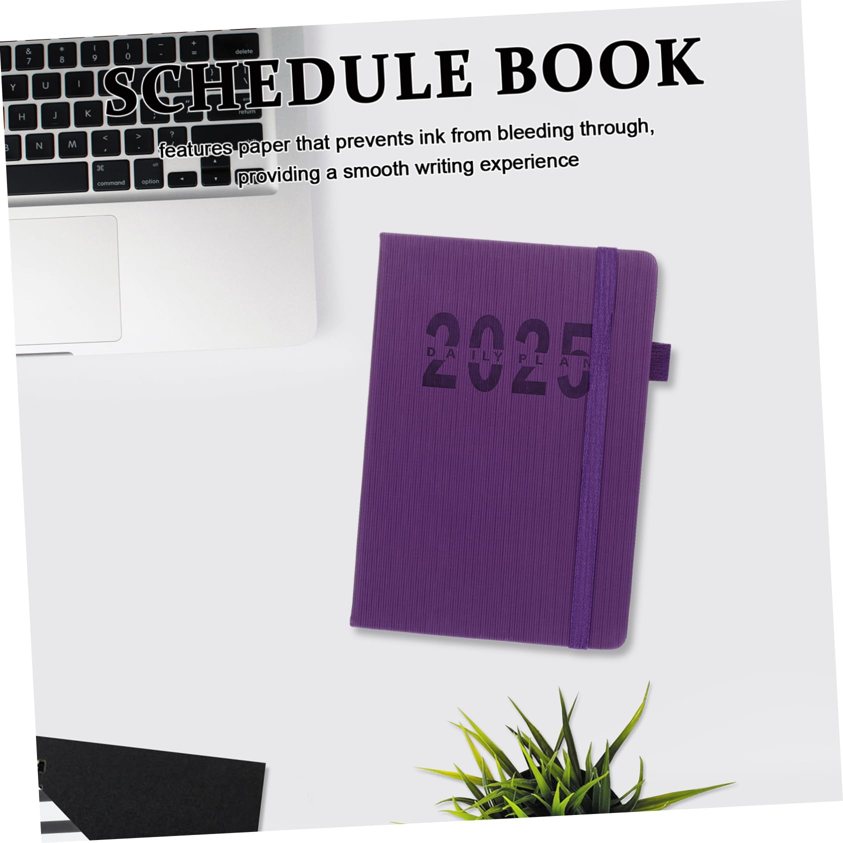 Happyyami Agenda Planer Hardcover mit Integriertem Stifthalter Eleganter Monats und Wochenplaner für Büro Studium und Reisen für Organisation und Terminplanung