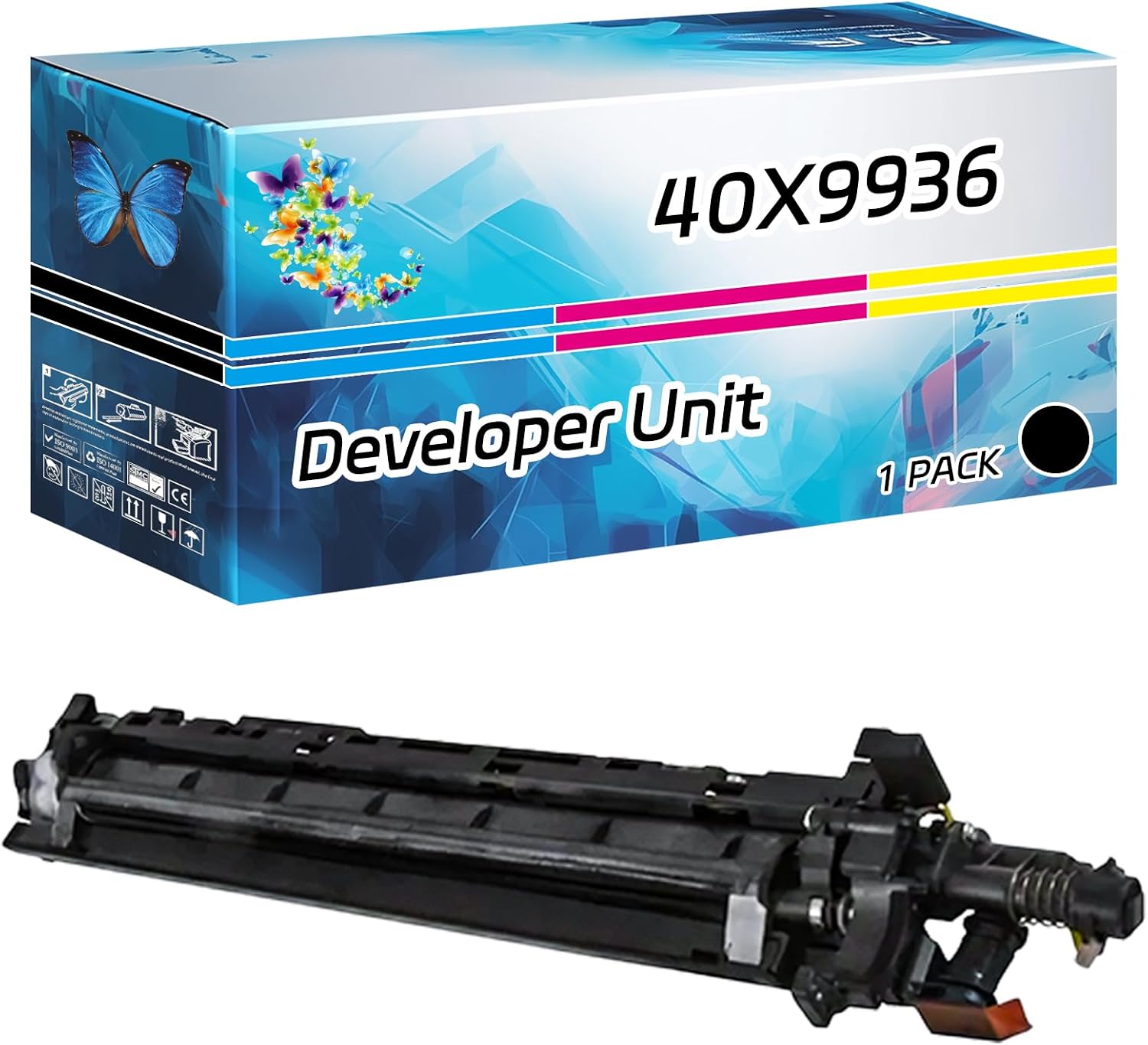 40X9936 Developer Unit Compatible for Lexmark MS911de MX910de MX911dte MX912dxe XM9155 XM9165 Printers, High Yield 100000 Pages, with Chip High-Definition Printing (1 Pack Black)