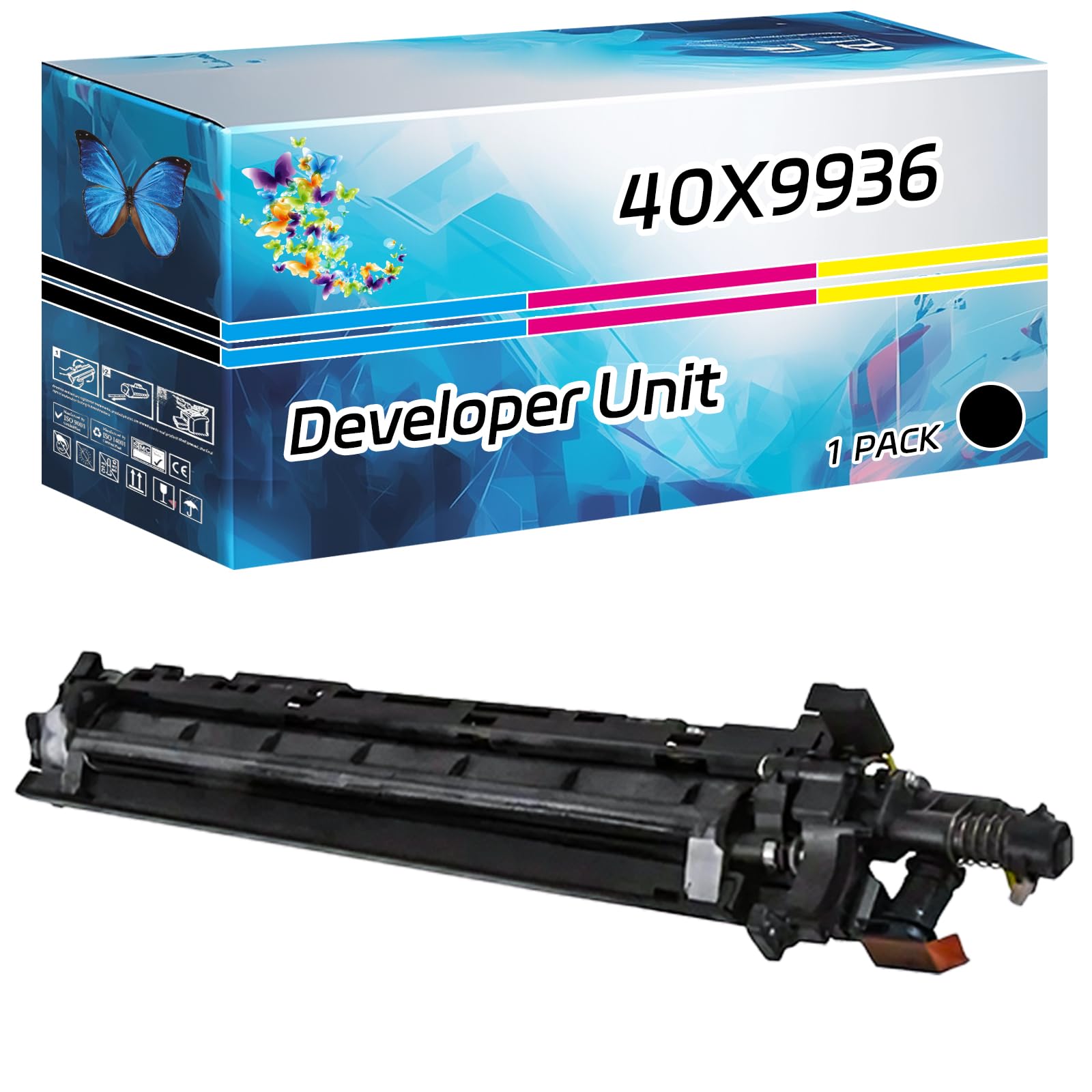 40X9936 Developer Unit Compatible for Lexmark MS911de MX910de MX911dte MX912dxe XM9155 XM9165 Printers, High Yield 100000 Pages, with Chip High-Definition Printing (1 Pack Black)