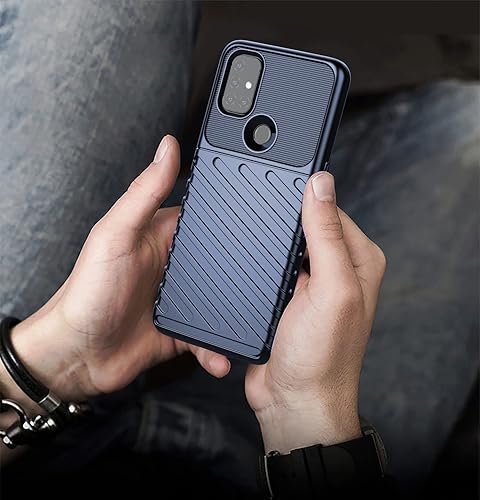Miniatura 8 de Asuwish Funda para OnePlus Nord N10 5G con protector de pantalla de vidrio templado y accesorios para celda, goma de silicona TPU suave delgada One