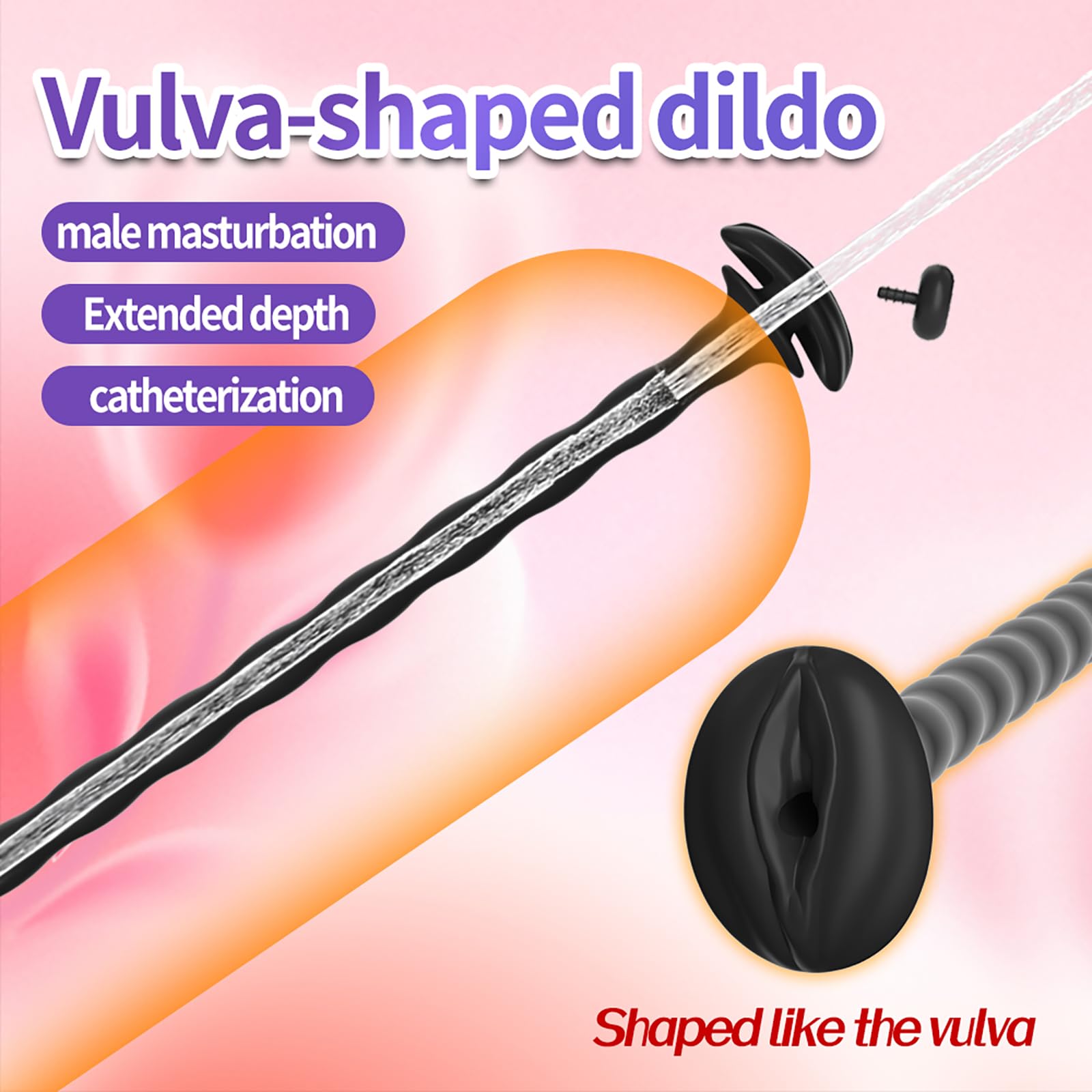 Plug Per Pene Per Gabbia Di Castità Plug Uretrale Cavo Dilatatori Cateteri in Silicone Massaggiatori Prostatici Stimolatori Sex Toy Maschili (L,1)