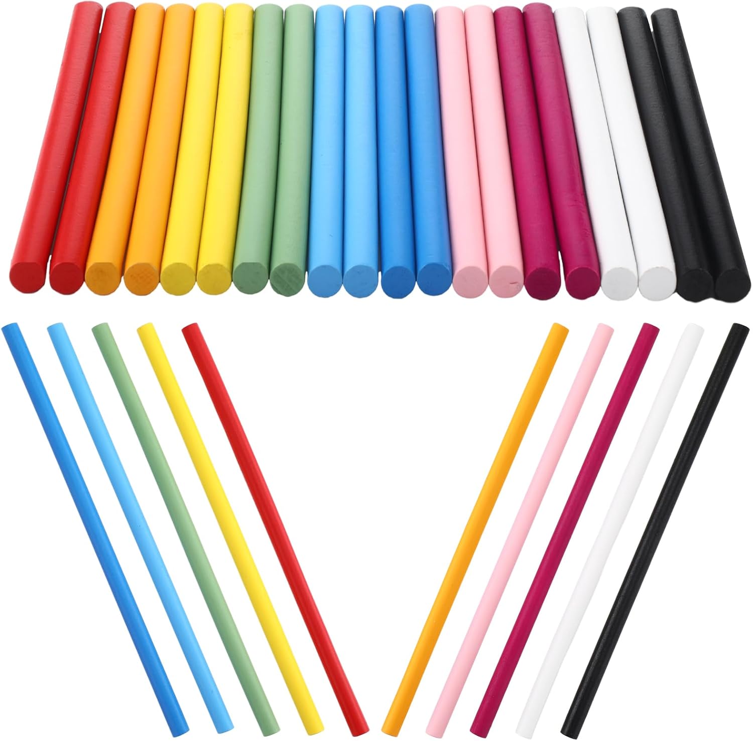 20 Pcs 10 Colors Rhythm Sticks Bulk 12 Inch Wood Lummi Sticks Percussion Instruments for Kids Girls Boys Toddlers Christmas Preschool Music Classroom Percussion Instruments Gift