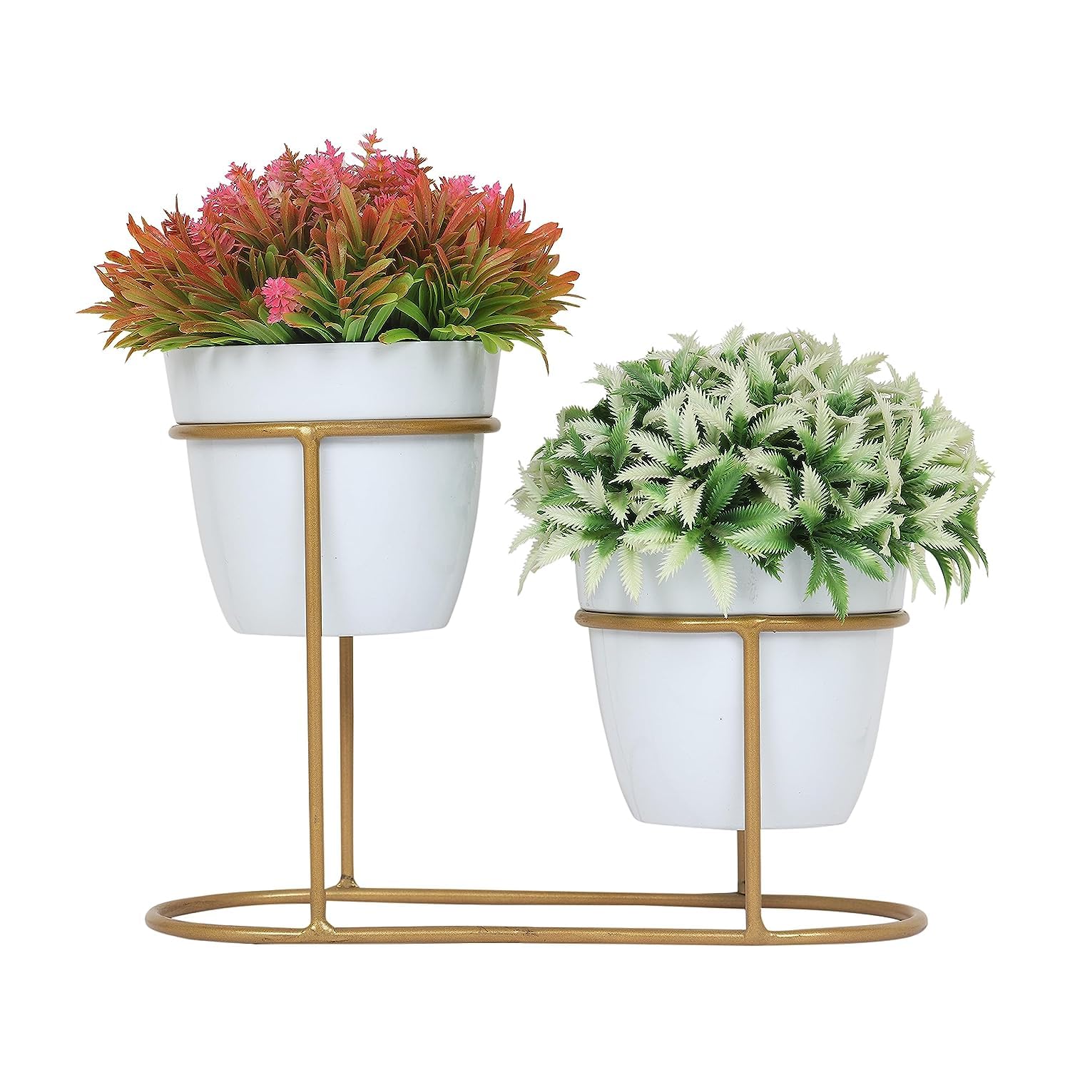 See full amazon price history chart for Maryam Handicrafts Metal 2 Tier Double Planter Pot with Stand | Modern Style Indoor Outdoor Home Decor for Garden, Balcony, Living Room | 10 Inches | Pack of 1 (White Pot with Golden Stand) Maryam Handicrafts Metal 2 Tier Double Planter Pot with Stand | Modern Style Indoor Outdoor Home Decor for Garden, Balcony, Living Room | 10 Inches | Pack of 1 (White Pot with Golden Stand) (B0CP2M7L2J) Amazon Price History, Amazon Price Tracker