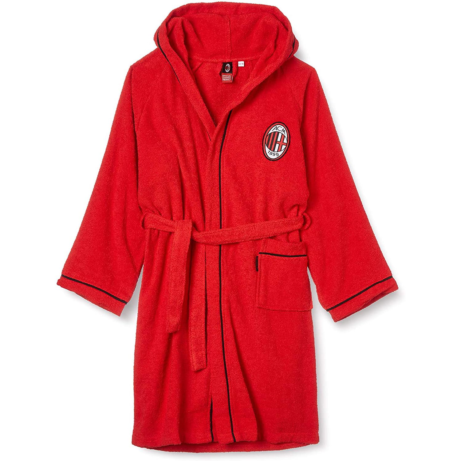 Accappatoio AC Milan Microfibra - Unisex, Per Bambini E Ragazzi, Ufficiale - Foto 9