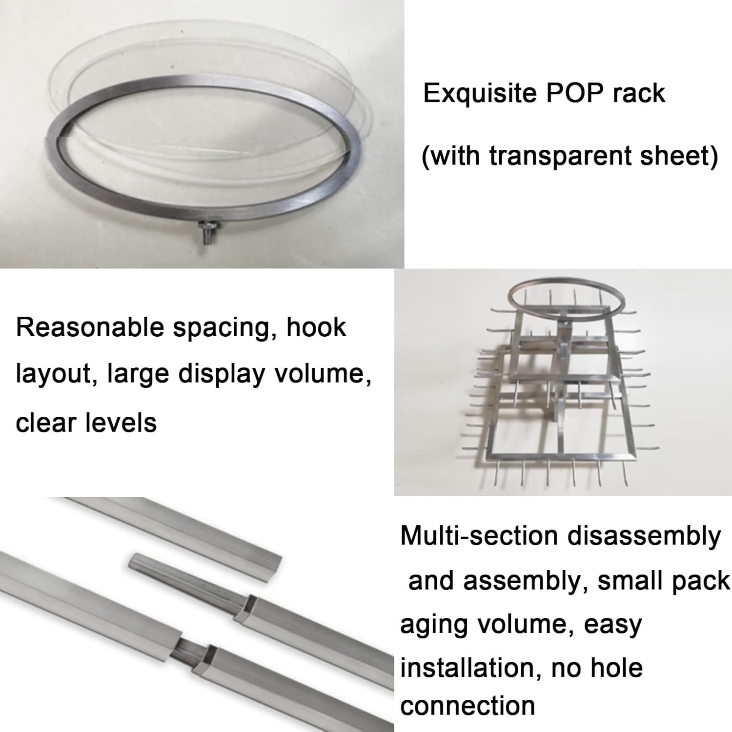 Floor Mounted Belt Hanger, Commercial Metal Men Closet Display Stand Organizer Retail Girdle Display Rack for Bedroom, Belt Store(Gold,B-50X50X175CM)