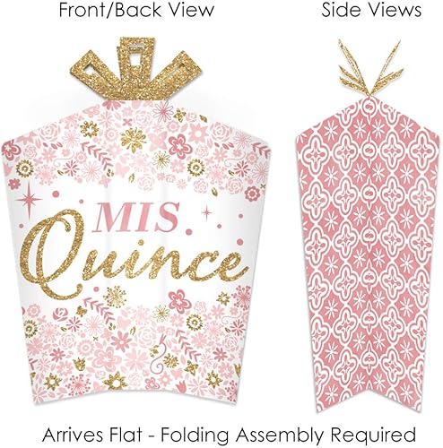 Miniatura 2 de Big Dot of Happiness Mis Quince Anos - Decoraciones de mesa - Centros de mesa plegables y acampanados para fiesta de cumpleaños de quinceañera, 10