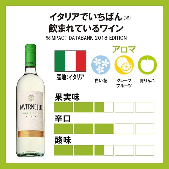 Amazon Co Jp Tavernello タヴェルネッロ 白ワイン 世界no 1 イタリアテーブルワイン タヴェルネッロ ビアンコ イタリア 白ワイン 辛口 750ml 通販 食品 飲料 お酒