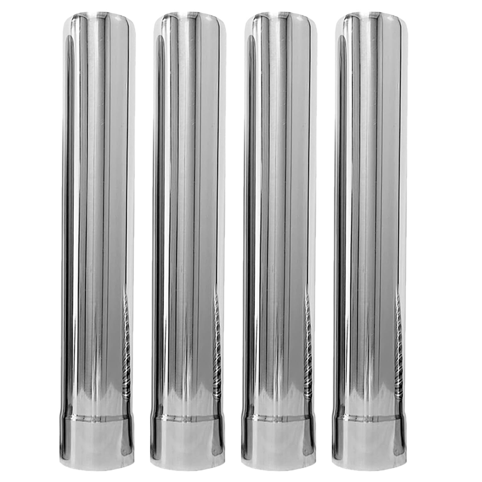 4pezzi Tubo Gomito per Canna Fumaria in Acciaio Inox per Stufa del Focolare Tubo di Sfiato Dritto e Curvo per Prolunga