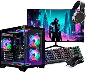 PC Gamer Completo Ryzen 7 5700G, AMD, 16GB DDR4, SSD NVMe 500GB, 500W 80 Plus, Windows 11 Pro, PCR7G08-E
