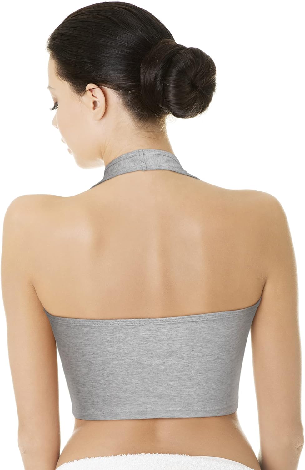 Bencailor 3 Pieces Women Halter Top Backless Scroop Neck Deep V Neck Crop Workout Tops for Women - Image 3