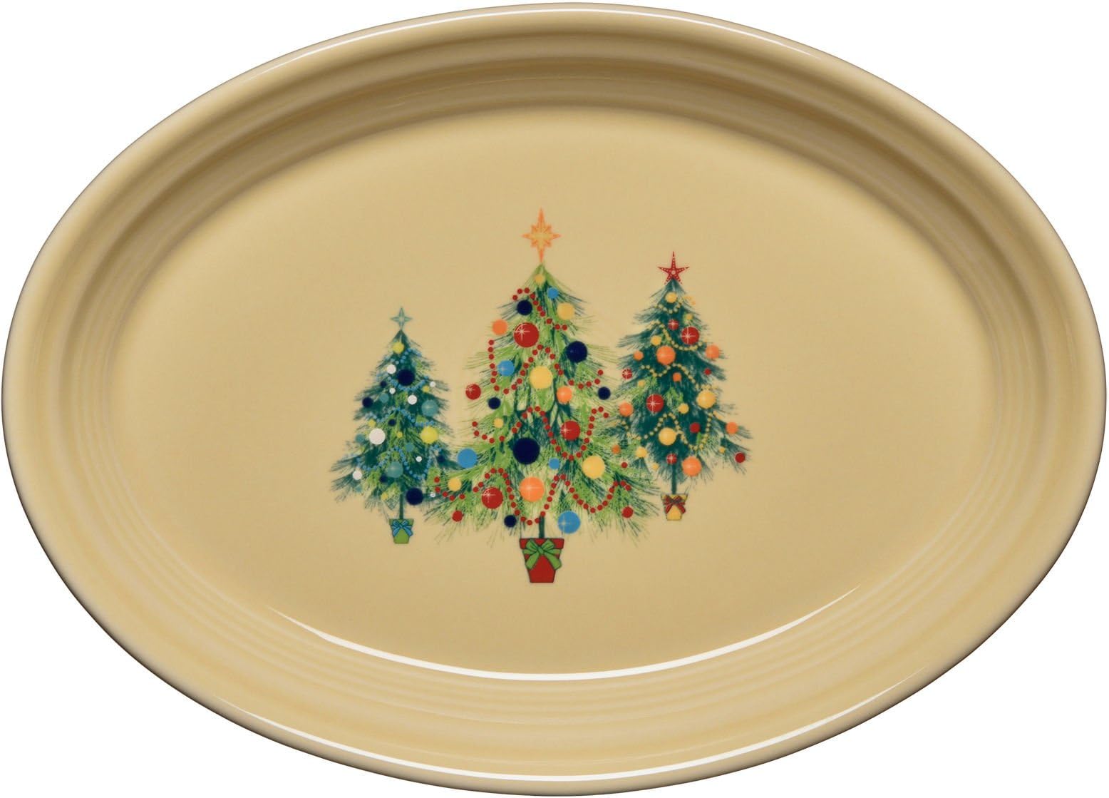 Fiesta 9Inch Luncheon Plate, Christmas Tree Plates