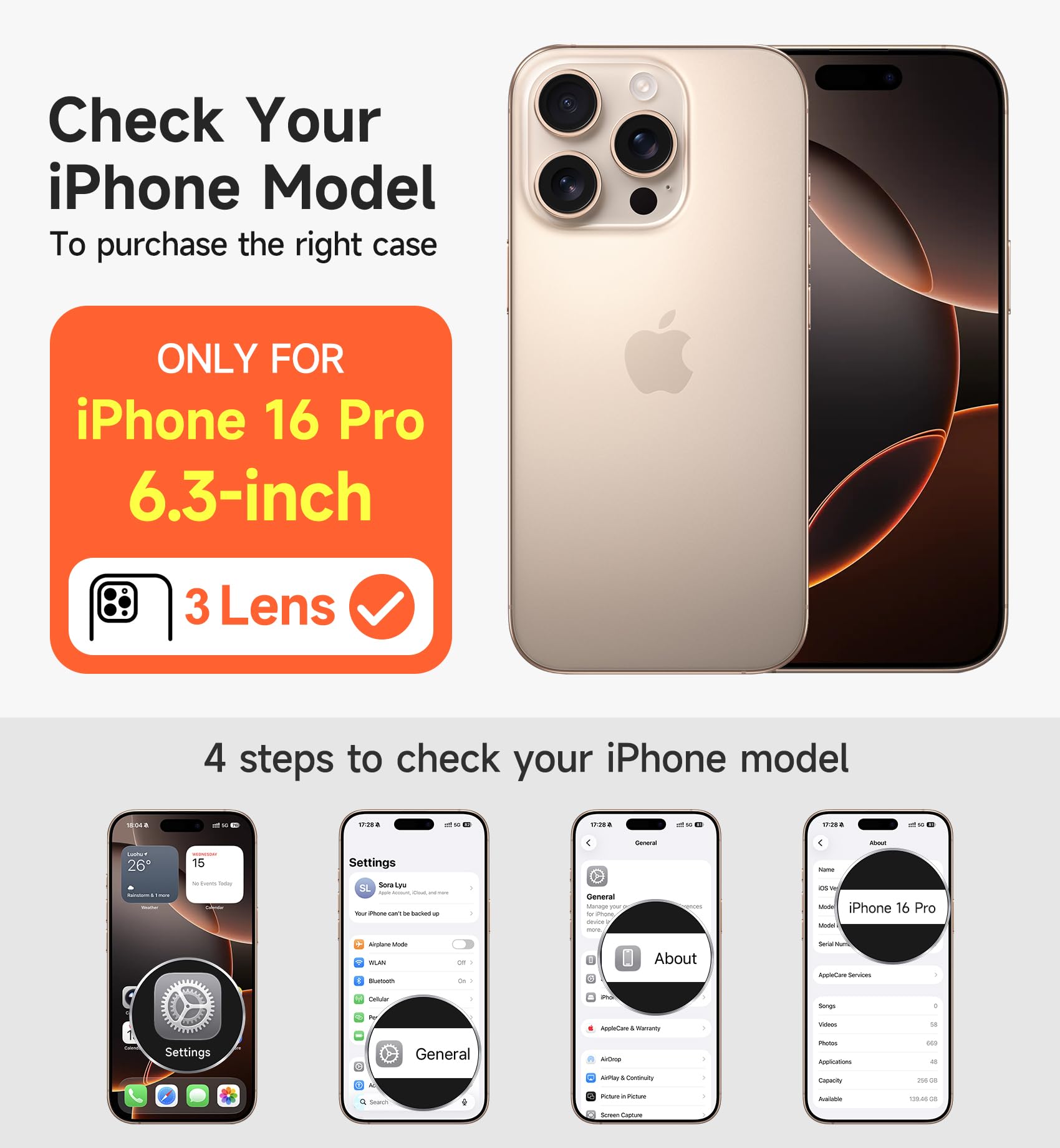 SURITCH Etui magnetyczne, kompatybilne z iPhone 16 Pro, odporne na uderzenia etui na telefon, odporne na zarysowania, etui ochronne z przesuwaną osłoną aparatu i regulowaną podstawką (fioletowe)