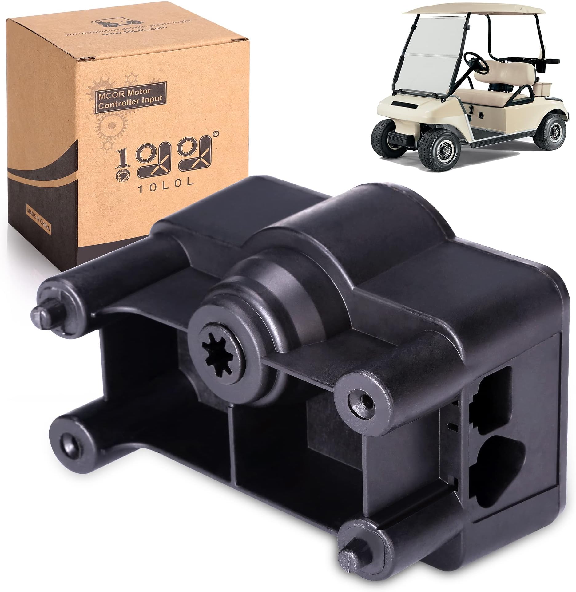 10L0LGolf Cart MCOR Throttle Potentiometer Accelerator 102101101 for Club Car DS & Carryall 2001-2011 Electric Models Motor Controller Output Regulator OEM 1021011-01
