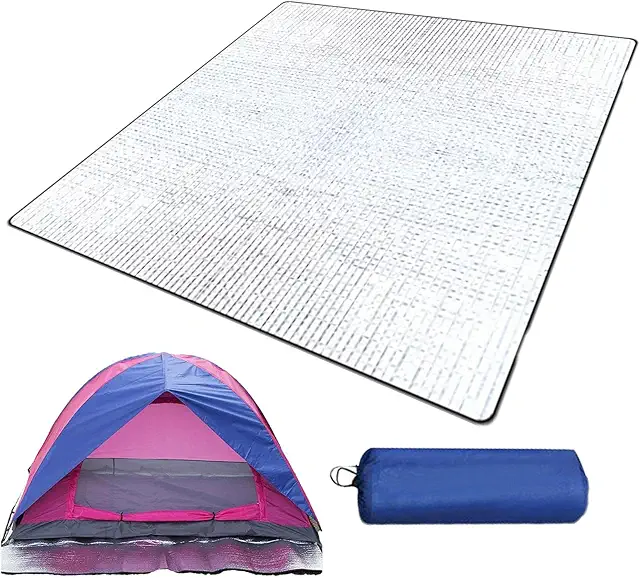 Tapete Aislante Impermeable para Suelo de Camping 200x200 cm