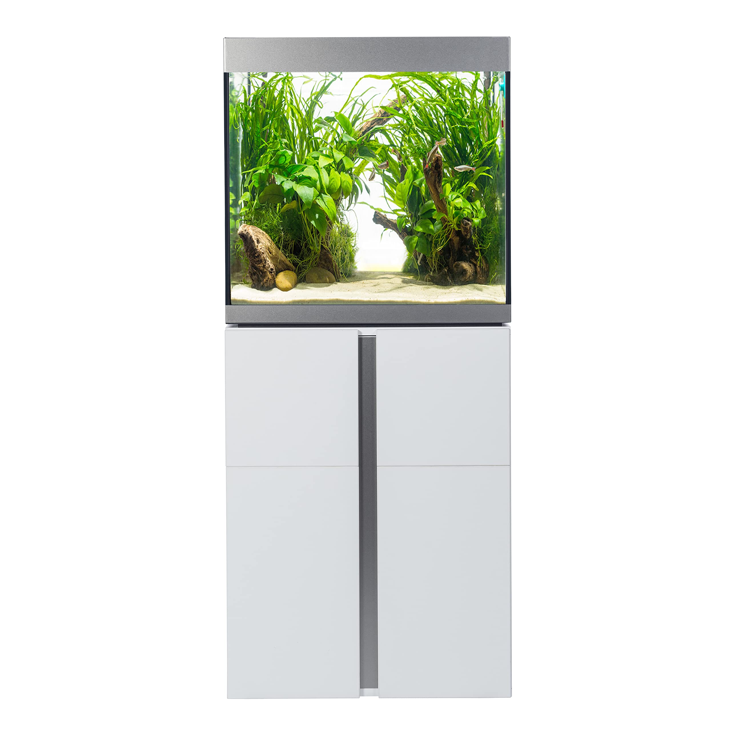 Siena 160 Aquarienkombination bestehend aus Aquarium 166L und Schrank in Weiß