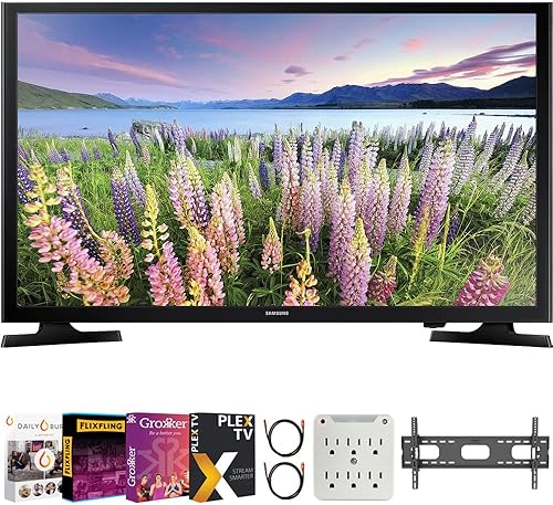 Samsung UN40N5200A - Paquete de TV inteligente Full HD de 40 pulgadas clase N5200 con transmisión de películas Premiere + soporte de pared para TV