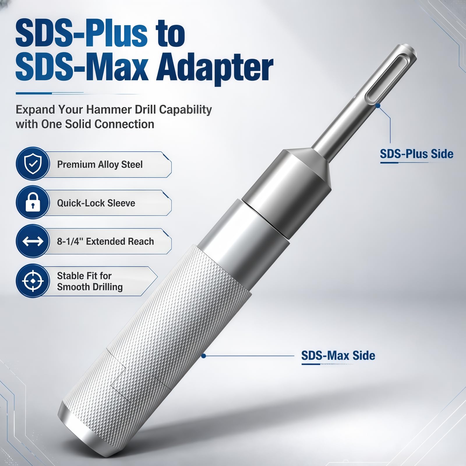 Upgraded SDS Plus to SDS Max Hammer Drill Adapter — Amazon image 6