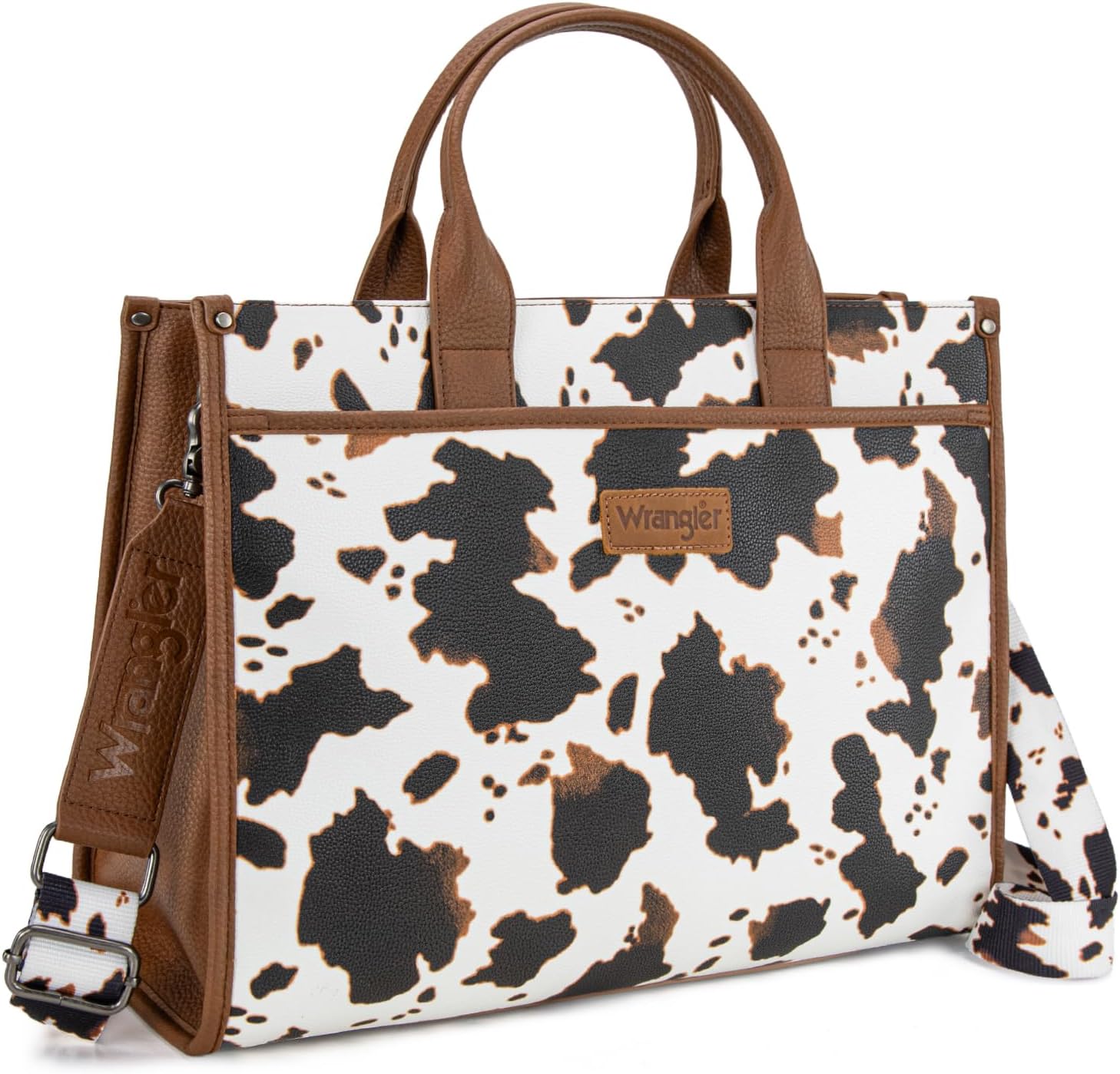 Wrangler Laptop Bag for Women 15.6 Inch Vintage Work Tote Bag for Business Briefcase Handbag with Adjustable Shoulder Strap