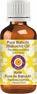 Deve Herbes Babchi (Bakuchi) Oil (Psoralea corylifolia) | Cold Pressed | Pure | Natural | Undiluted | For Diluting Essential oils | For Skin & Massage | Non-Sticky | Lightweight | Unisex | 30ml (1 oz)