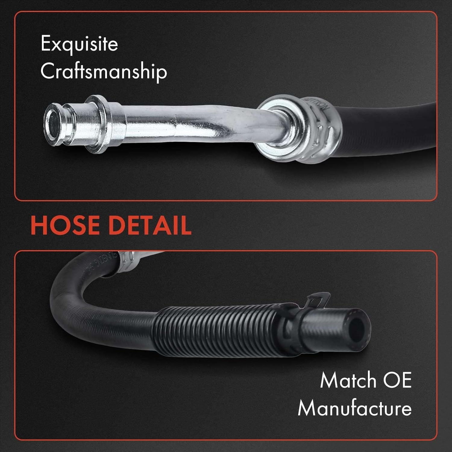 A-Premium Power Steering Return Line Hose Assembly Compatible with Hummer H3 2006-2010, H3T 2009-2010, 3.5L 3.7L,with O-ring & Washer, Gear To Reservoir