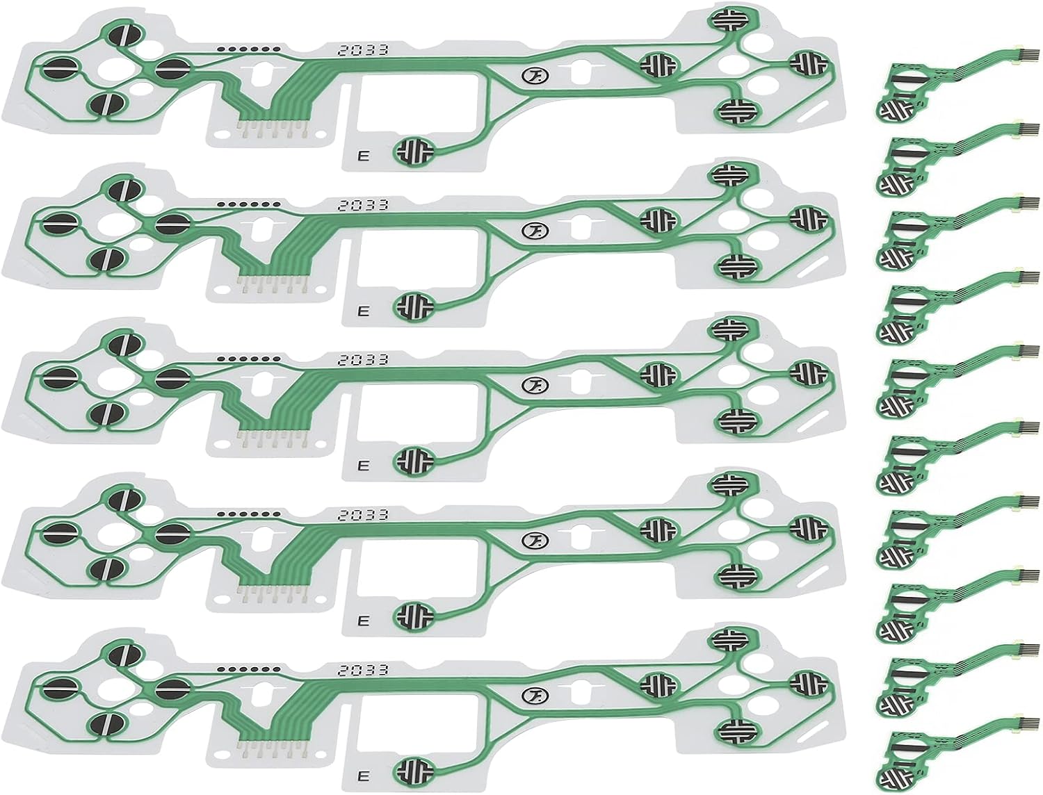 5 Set Flexible Flat Cable for PS5 Gamepad Handle, FPC Flexible Cable Replacement Part Accessory for PS5, Replacement Flex Ribbon Circuit Board for PS5 Controller Conductive Film