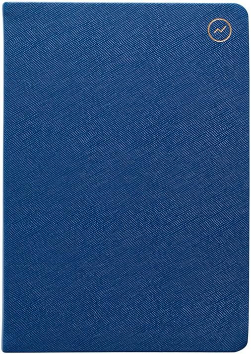 MiGoals Notebook A5 / Business Meeting Softcover Note Book for Entrepreneurs and Executives/Agenda, Daily Planner & Goal Note Pad with Outcome Section / 178 pages/Navy Blue