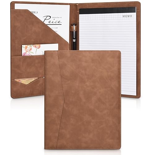 Pacific Mailer Padfolio Portfolio Leather Binder, Interview Legal Document Organizer,