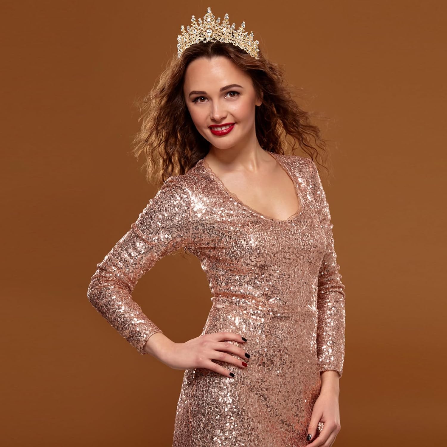 COCIDE "BIRTHDAY QUEEN Birthday Sash for Women Birthday Tiaras for Girls Decorations Set Rhinestone Headband Hair Accessories Glitter Crown for Party Supplies - Image 3