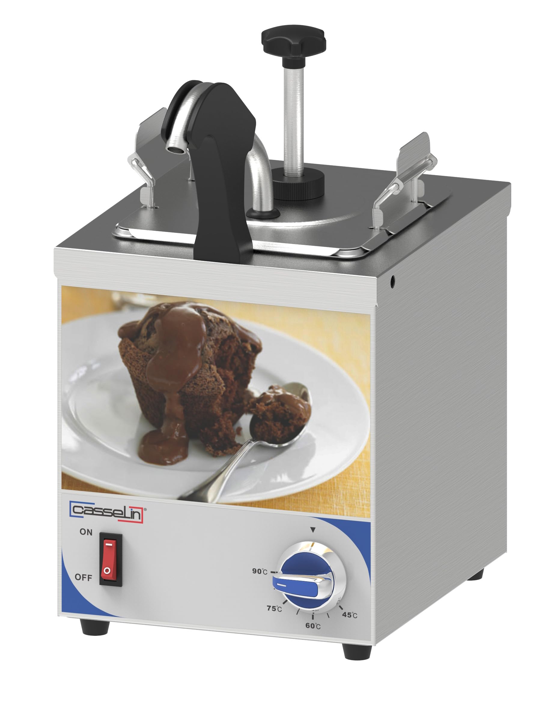 Dispenser per salsa con pompa e beccuccio riscaldato CDSPBC1