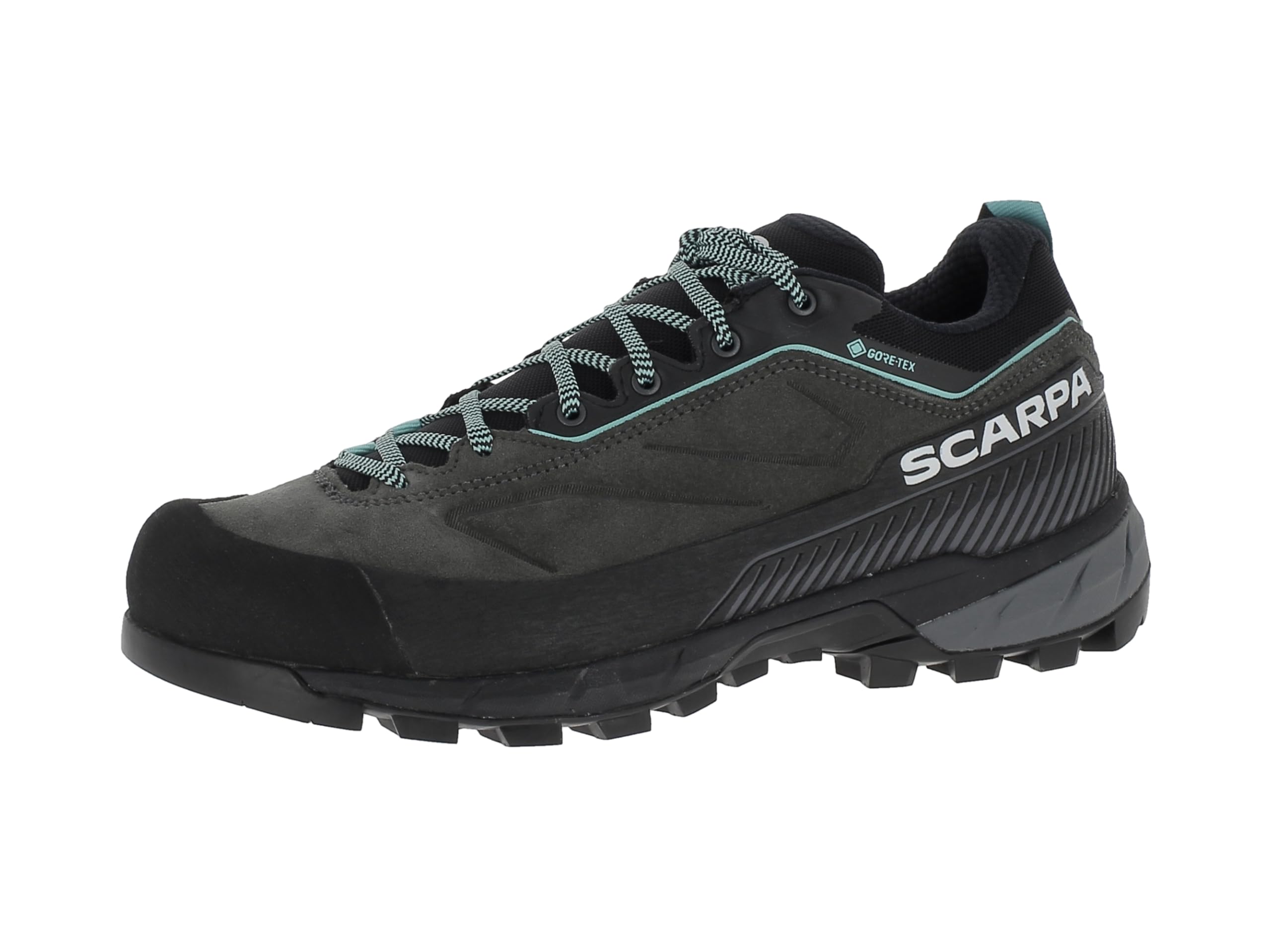 Scarpa Rapid XT GTX WMN wodoszczelne buty wspinaczkowe damskie z zamszowym materiałem wierzchnim i przyczepną podeszwą Vibram | buty trekkingowe