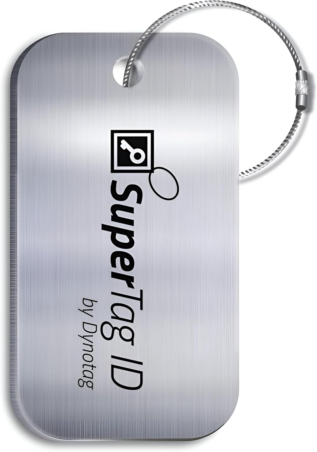 Dynotag セントリーシリーズ ソリッドメタルウェブ使用 スマート荷物IDタグ + スチールループ DynoIQ &amp; L