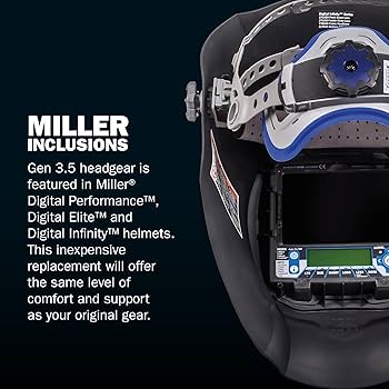 Miller Gen 3.5 Replacement Headgear for Welding Helmet
