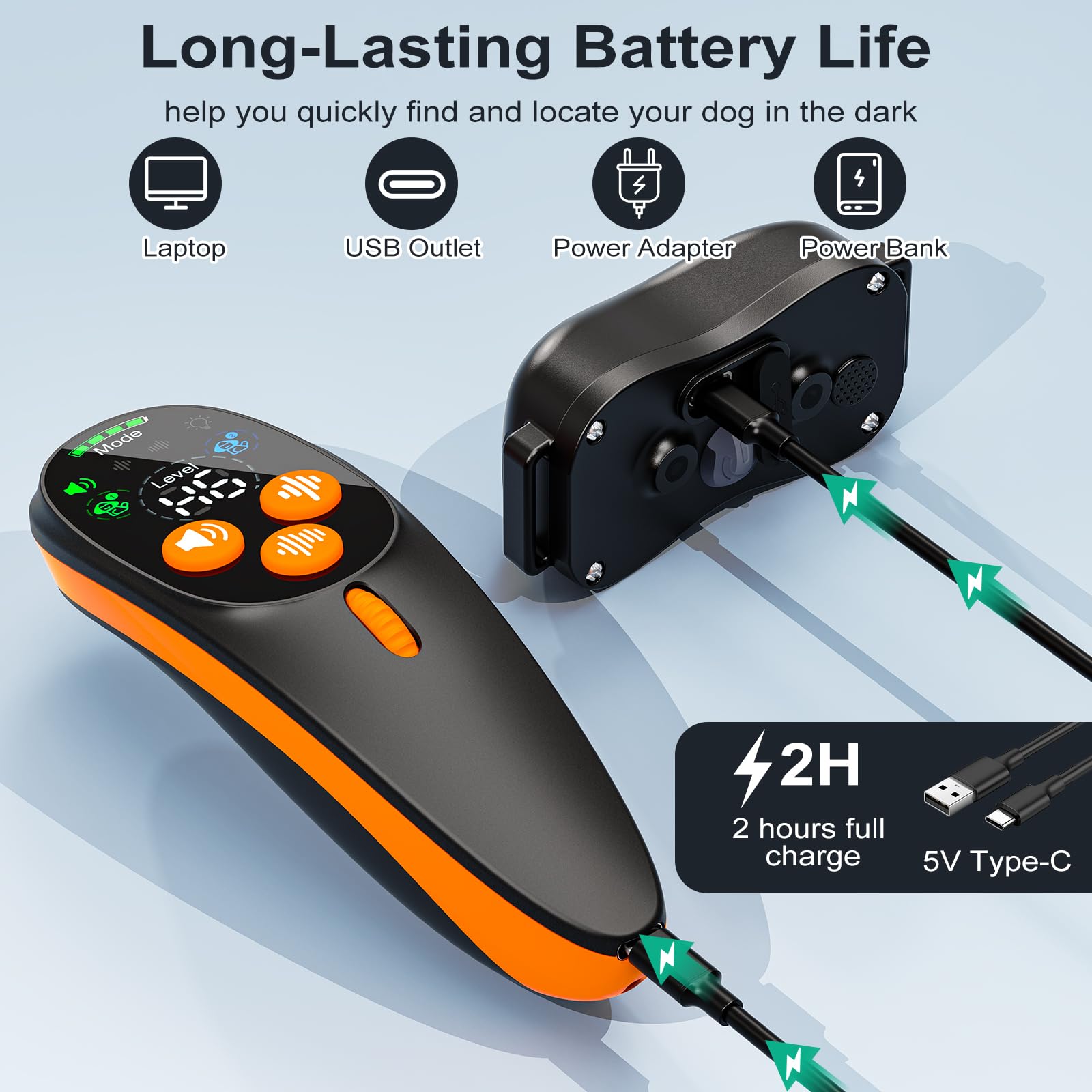 Collier de Dressage pour Chien avec télécommande, IP67 étanche, portée 1000m, Vibrations et Boost (1-16), 8 Sons bip – sans décharge électrique, jusqu'à 67,5 cm de Cou