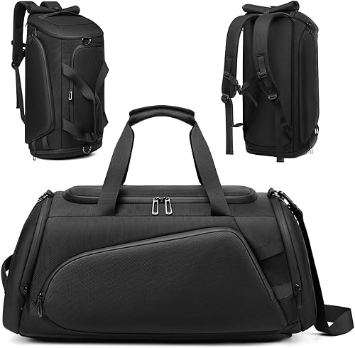 Miniatura 8 de Bolsa de lona para viajes, bolsa de gimnasio para hombres, bolsas deportivas impermeables con compartimento para zapatos, bolsa de mano para hombres