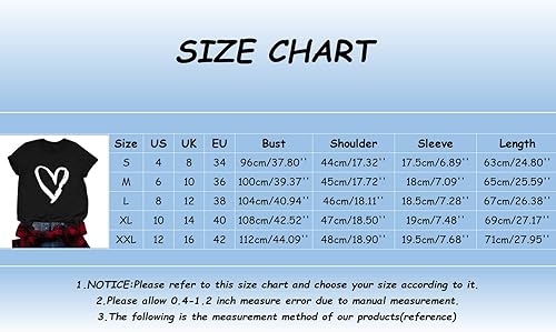 Miniatura 3 de Valentines Shirts for Women Womens Casual Round Neck Short Sleeved Letter Printed T Shirt Top Oversized Tee Shirt