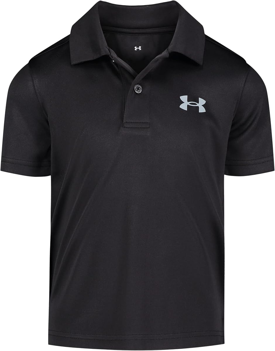 Boys' Matchplay Short Sleeve Golf Polo, Lightweight Performance Stretch, Logo Detailing