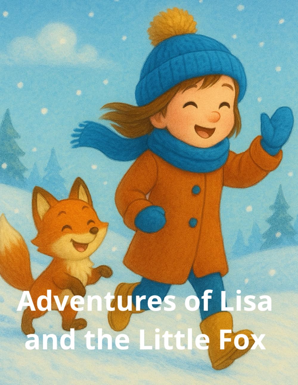 The Adventure of Liza and the Little Fox: Christmas and New Year Coloring Book
