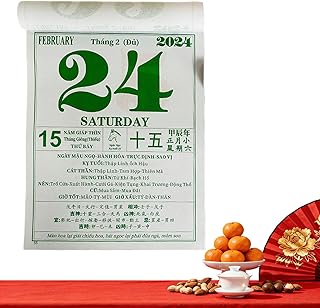 2026年カレンダー | 伝統的な ベトナム の 日めくり 予定表 - 伝統的な2026年壁掛けカレンダー | スケジュール 予定 家庭 学校 家族 春節 休日用