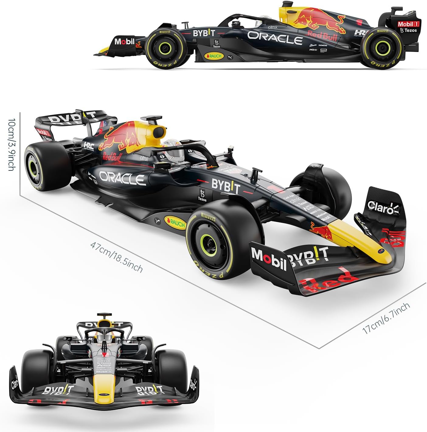 RASTAR Red Bull Racing F1 RB18 RC Car Dimensions and Features