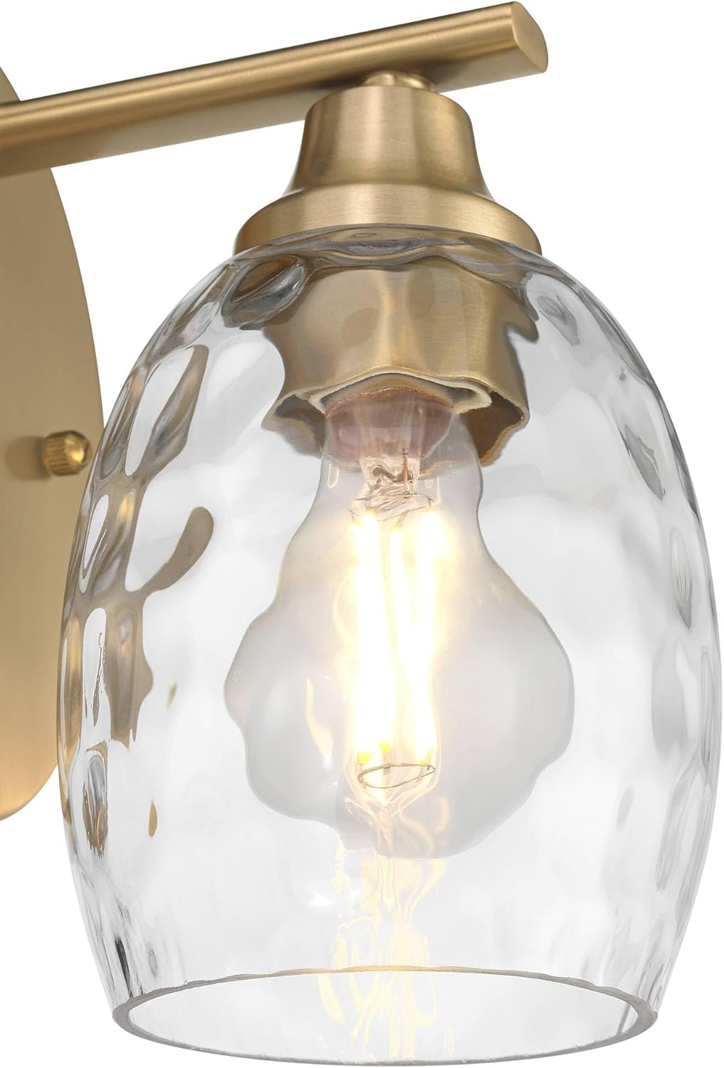 Possini Euro Design Possini Euro Stellan 8 1/2" High Satin Brass Water Glass Wall Sconce