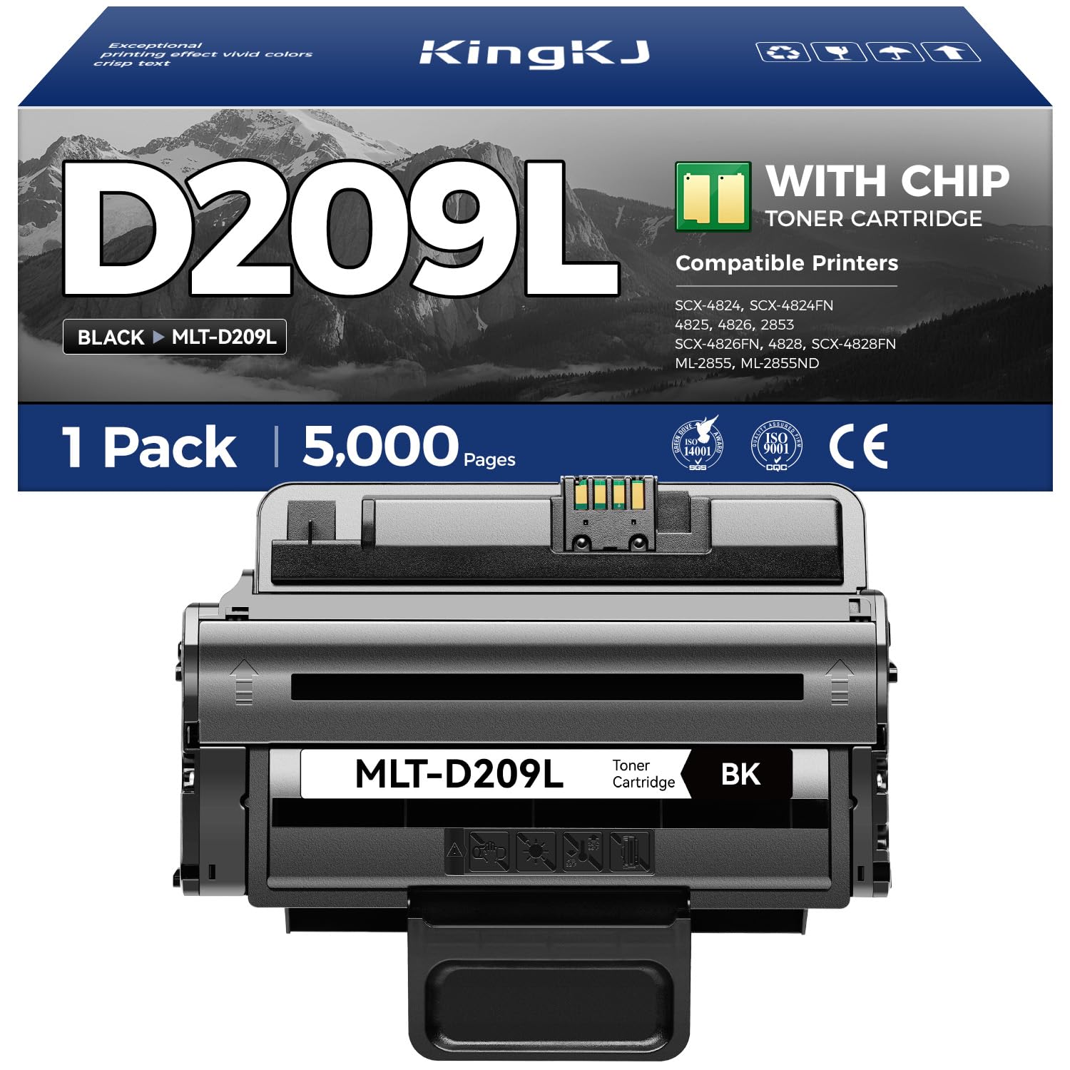 KingKJ MLT-D209L Toner Cartridge Black 1-Pack