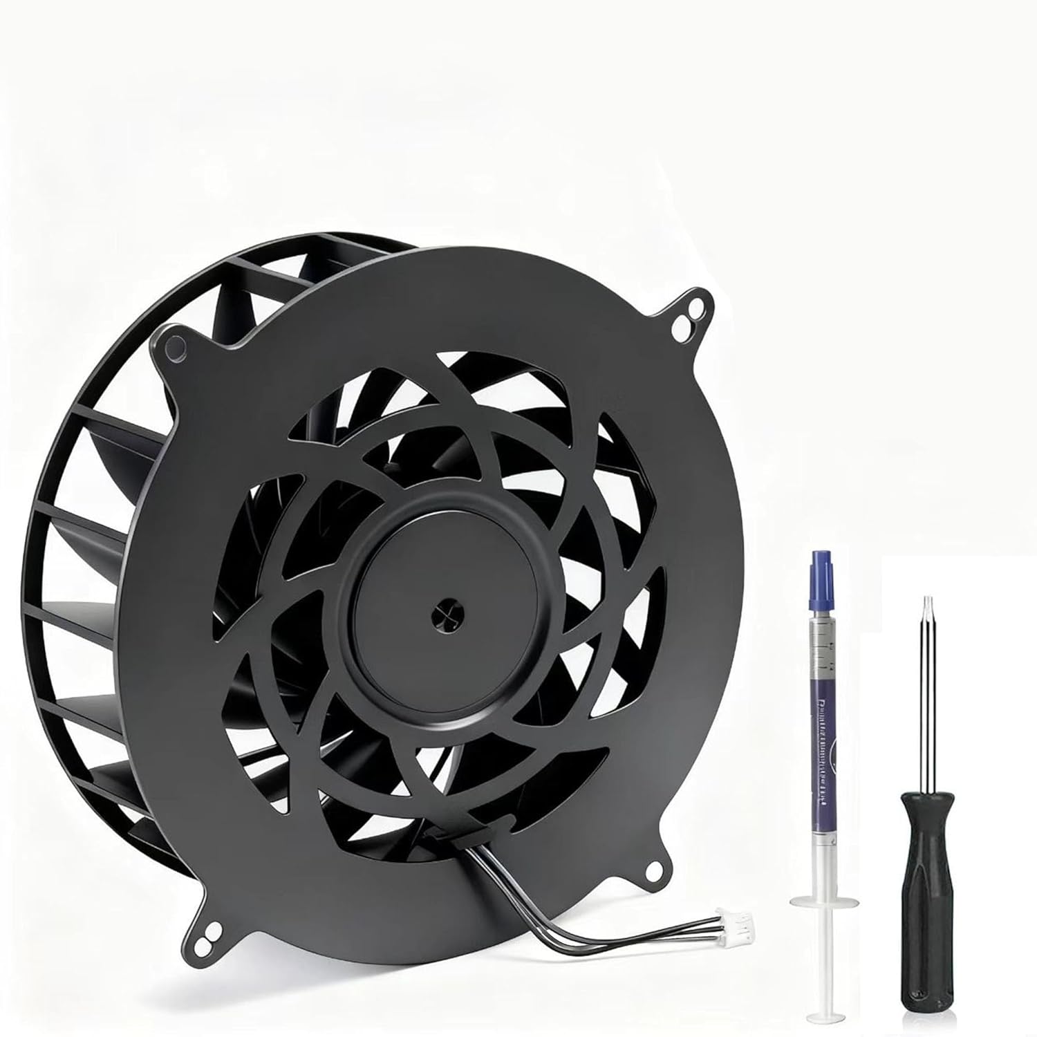 MPS5 Replacement of Internal Cooling Fan for Sony PS5 Cooling Fan PlayStation 5 PS5 Series 23 Blades 12V 2.15A Silence Cooler PS5 CPU Cooling Fan (with T8 Screwdriver Accessories)